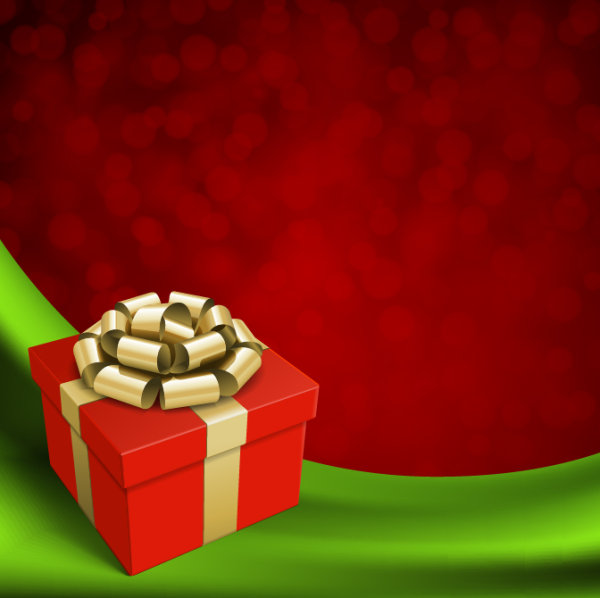 Beautiful Christmas background 01 - vector material