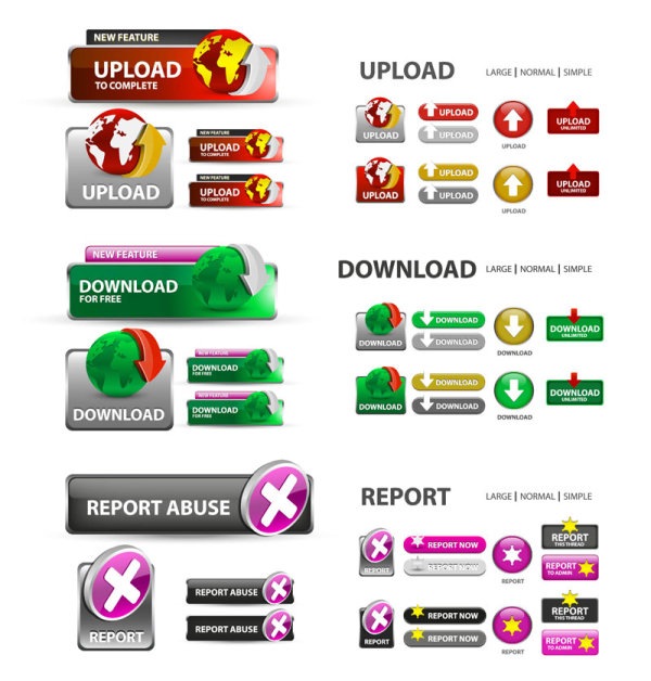 Web design elements 17 - vector material