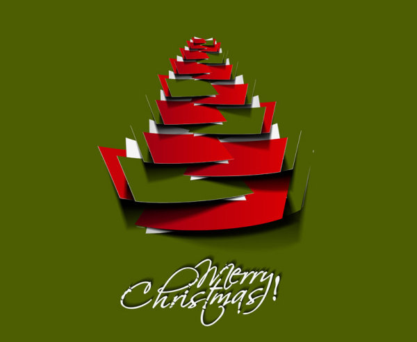 Creative Christmas tree 19 - vector material