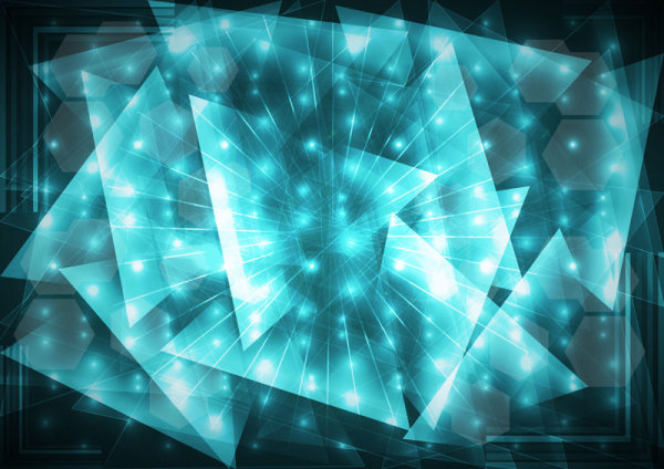 Bright glow background 02 - vector material