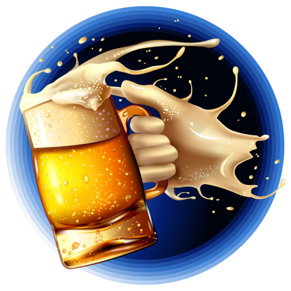 Cartoon Beer illustrator 2 - vector material