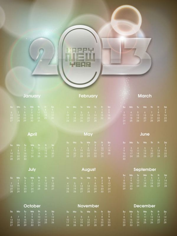 2013 Creative Calendar Meeting 04 - vector material