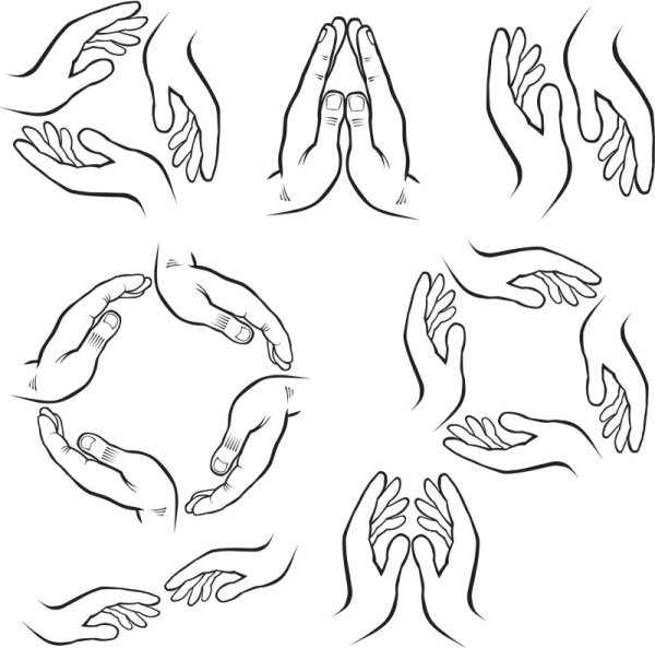 Gestures 02 - vector material