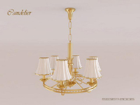 European modern chandelier 3D model