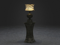 European classical table lamp 3D model