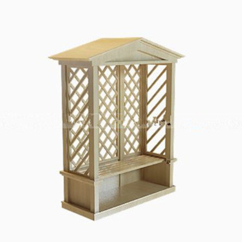 3d model of a small park pavilion