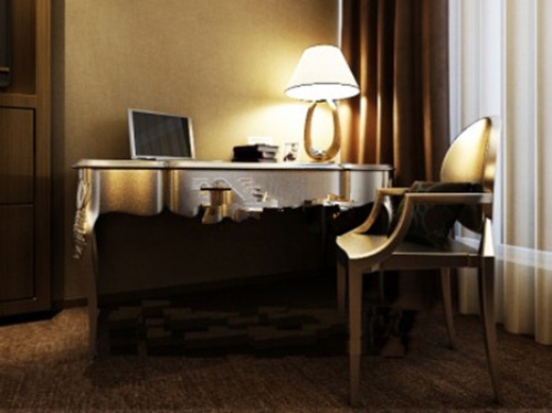 Study desk 3d model