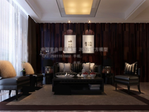 Chinese-style living room 3d model