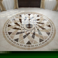 Circular foyer marble floor tiles model