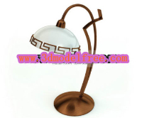Ancient metal desk lamp 3D models