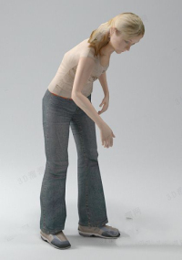 Bend over girl model