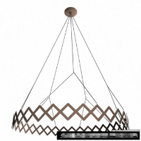 Simple wrought iron chandeliers 3D model