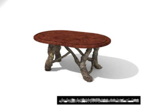 Carvings coffee table 3D model