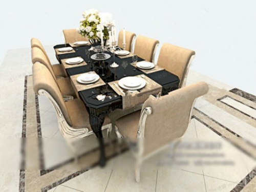 Modern style dining table model