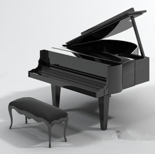 3d model grand piano