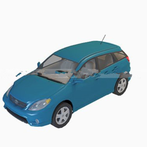 Blue car model