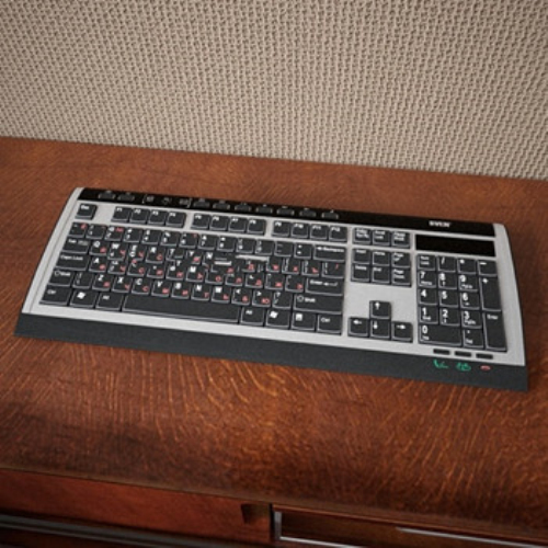 Playing computer keyboard 3d model