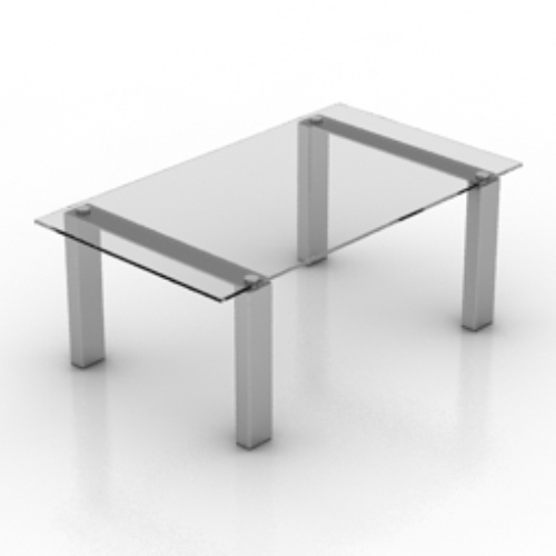 transparent high coffee table model