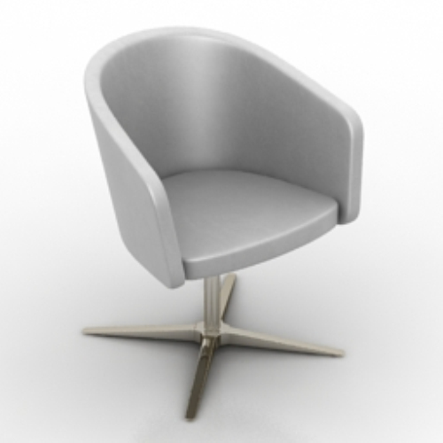 Silver cup-shaped sofa model