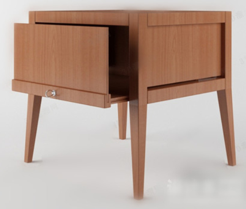 3d model of a table with drawers