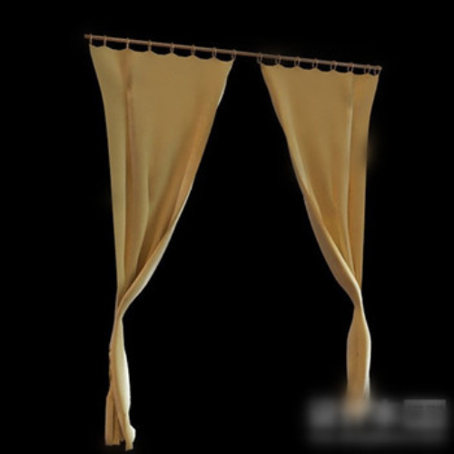 Simple model of a small window curtains