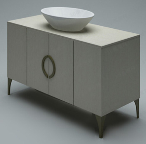 High-end atmosphere of the bathroom vanity 3d model