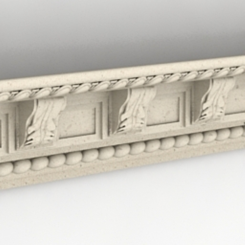 White cornice model