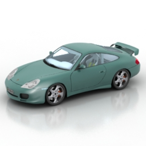 green fine sports car model