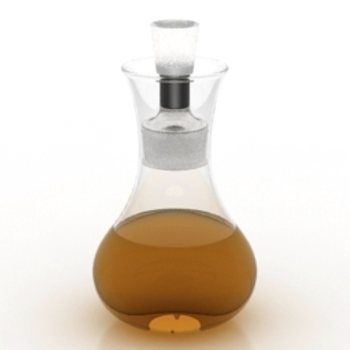 Liquid filled with models