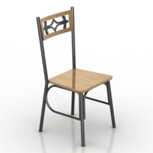 pattern wooden chair model