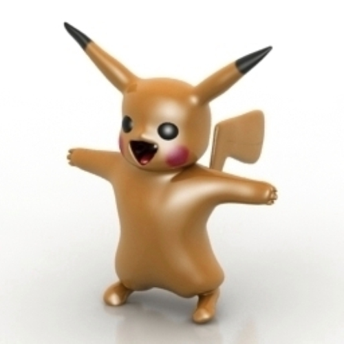 angry Pikachu model