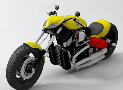 Cool heavy motorcycles 3d models
