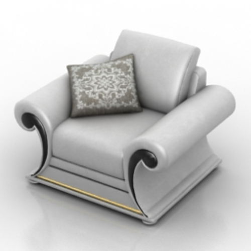 White Armchair model