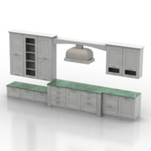 light-colored kitchen cabinets model