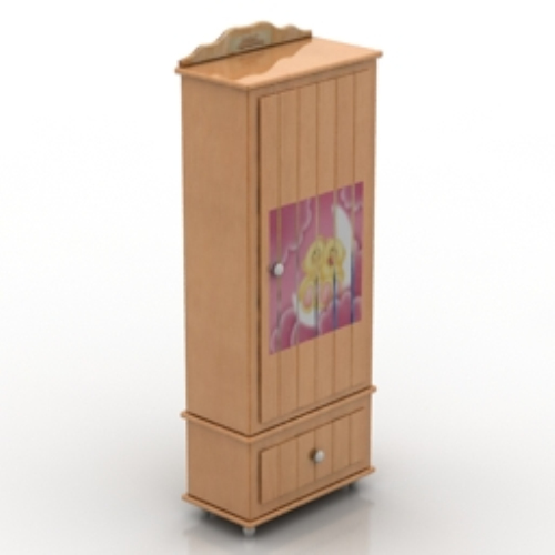 creative wooden wardrobe model