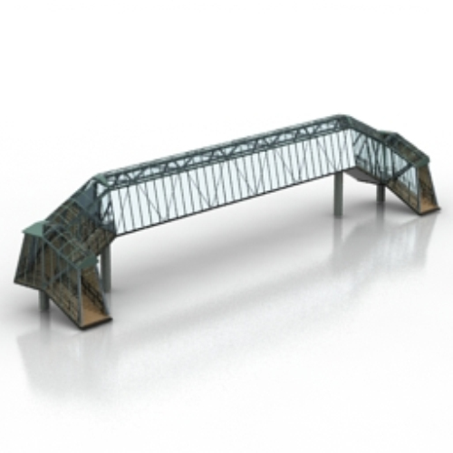 3D model of the iron girder bridge