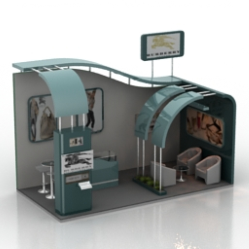 Household panoramic model living room