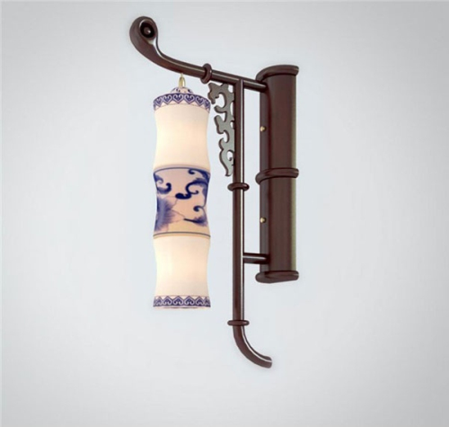 Antique porcelain wall lamp 3D models