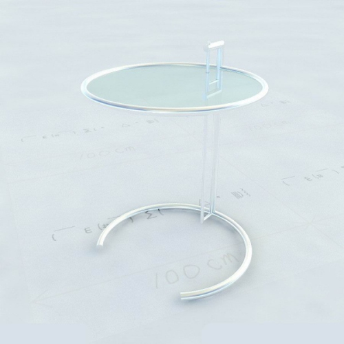 Round glass top tables 3D model