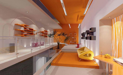 3D model of the music room warm