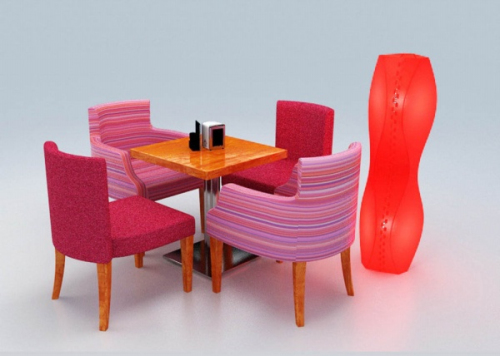 Casual coffee sofa 3D model