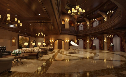 Luxurious modern and stylish master bedroom 3d model