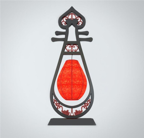 Creative classical lute shape lamps 3D models