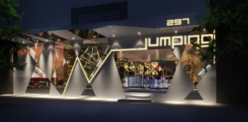 Creative fashion decoration bar 3d model