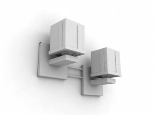 Lamps combination Wall 3d Model