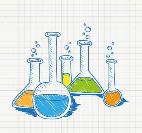 Painted labware vector material