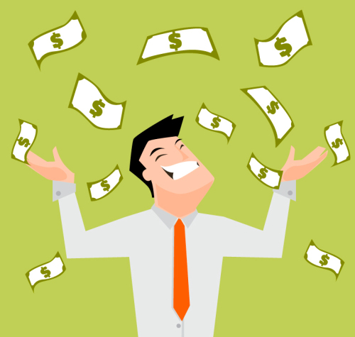 Wealthy business men vector material