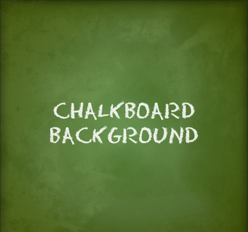 Green chalkboard background vector material