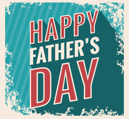 Retro Father's Day greeting cards vector WordArt