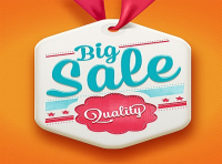 creative big sale lable vector